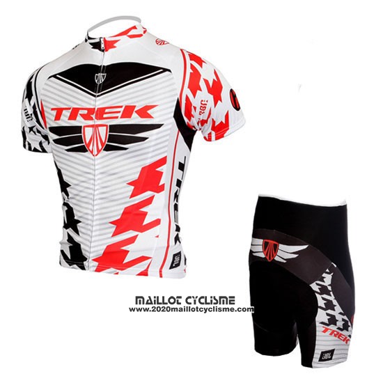 2010 Maillot Ciclismo Trek Rouge et Blanc Manches Courtes et Cuissard